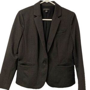 Ann Taylor Petite Blazer Polka Dot Black Womens Size‎ 10P Business Office